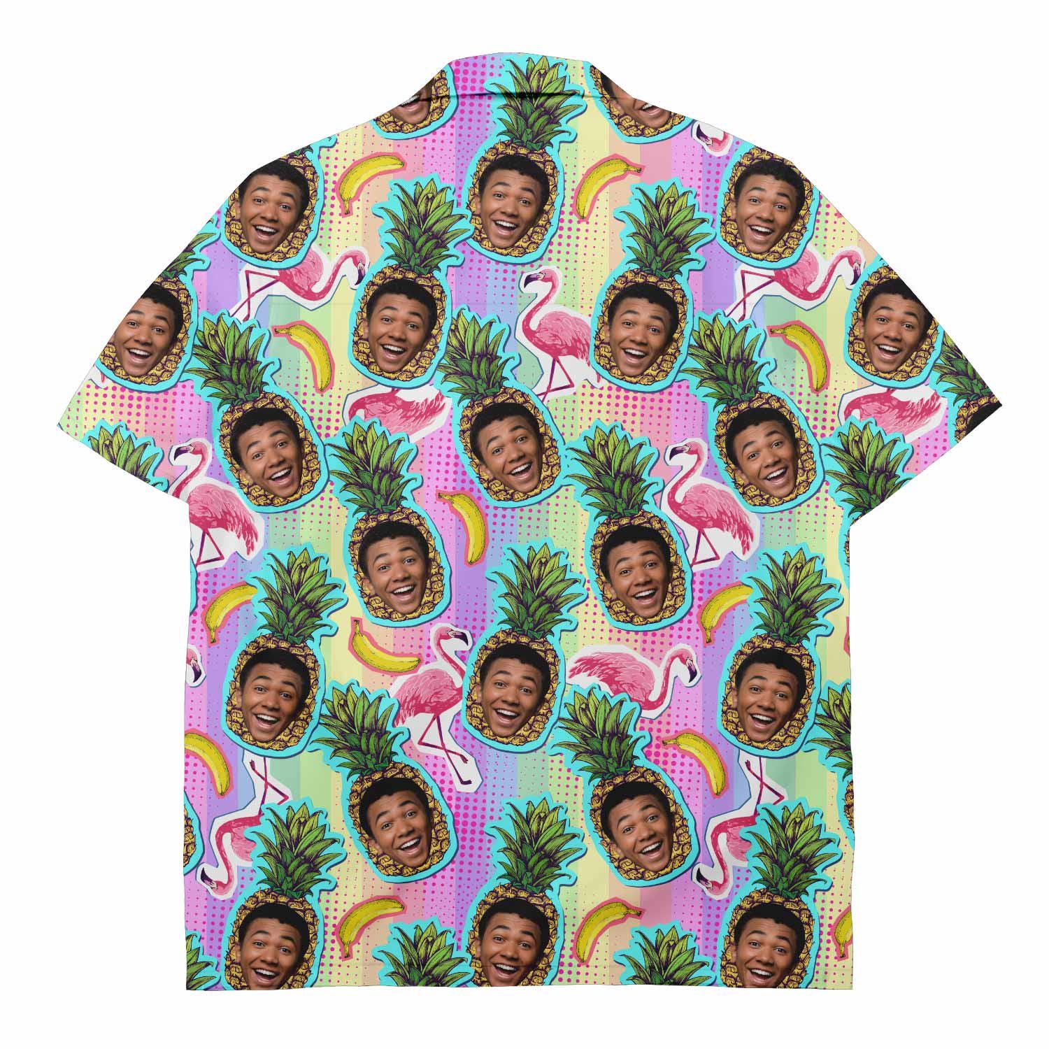 Pineapple Custom Faces Hawaiian Shirt