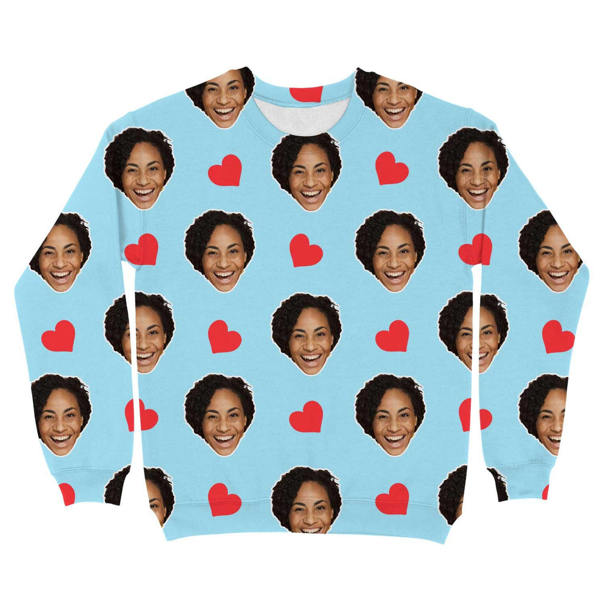 Red Hearts Personalised Sweatshirt