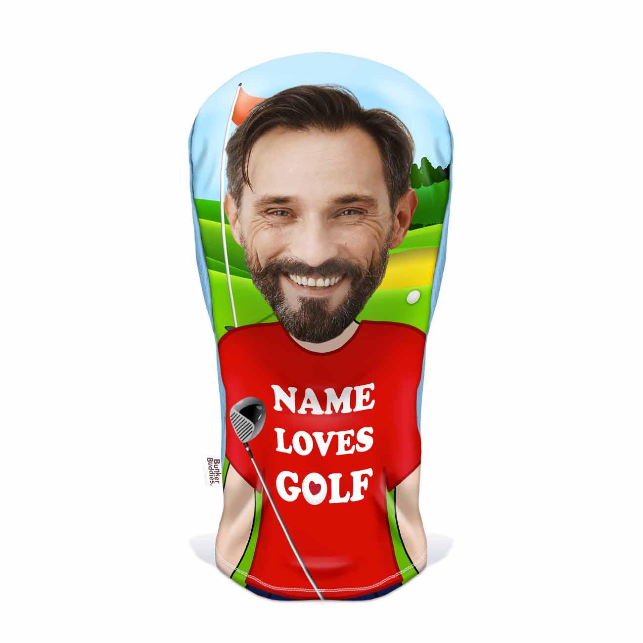 Name Loves Golf Personalised Golf Head Cover