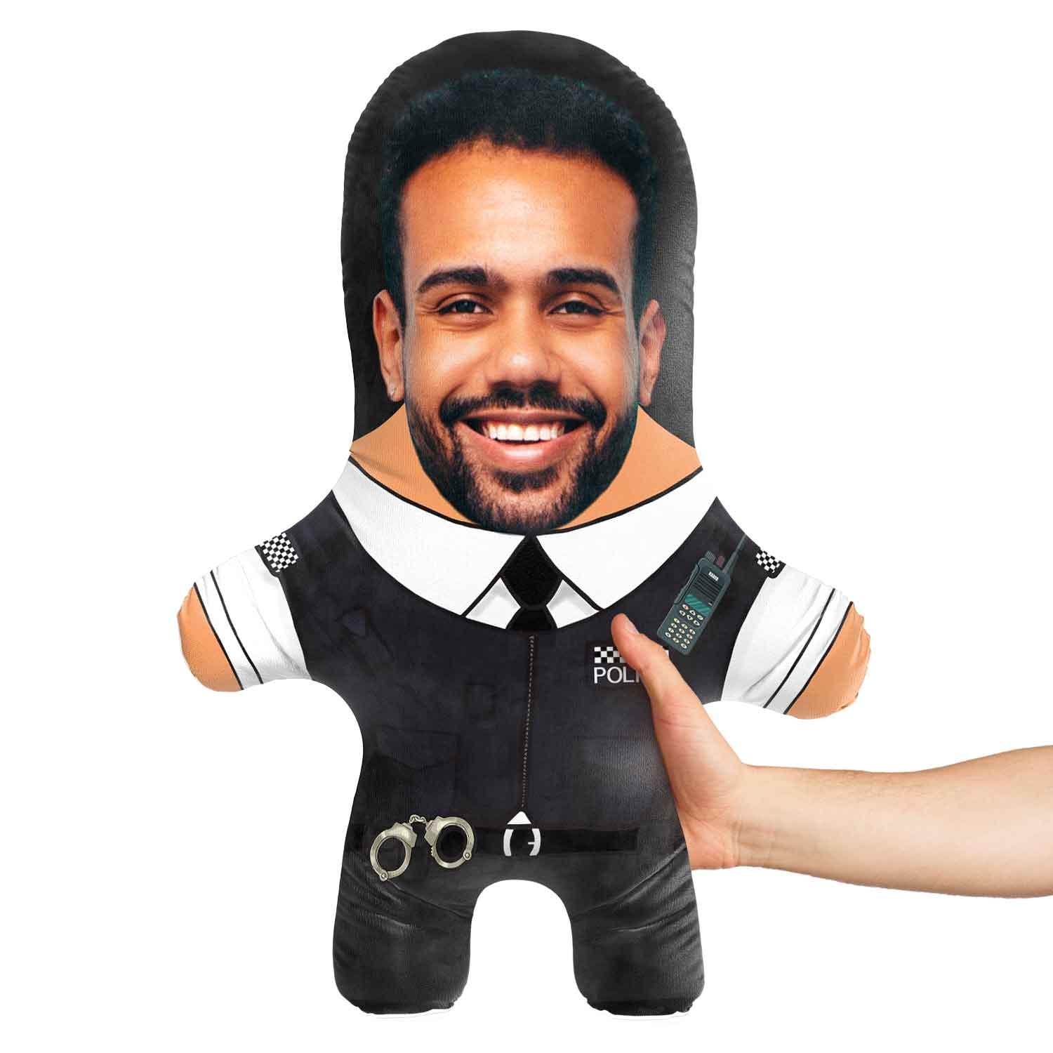 Police Face Pillow Personalised Teddy Bear