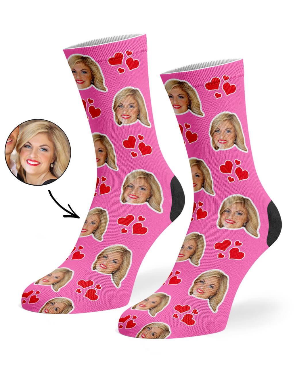 Full of Love Face Socks