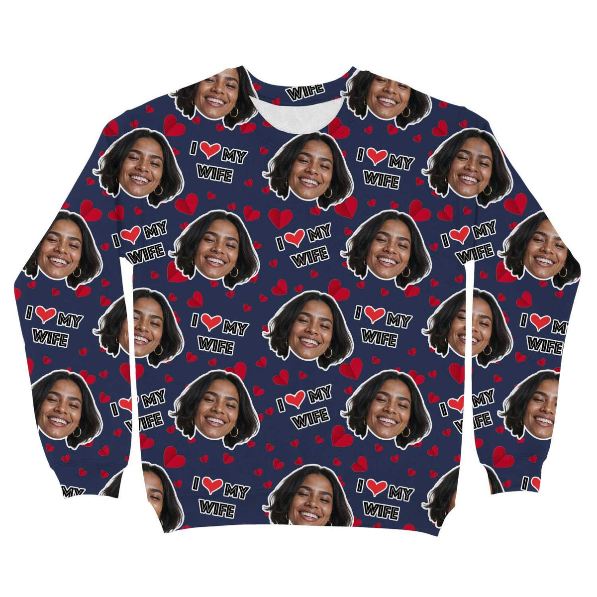I Love My Wife Personalised Sweatshirt