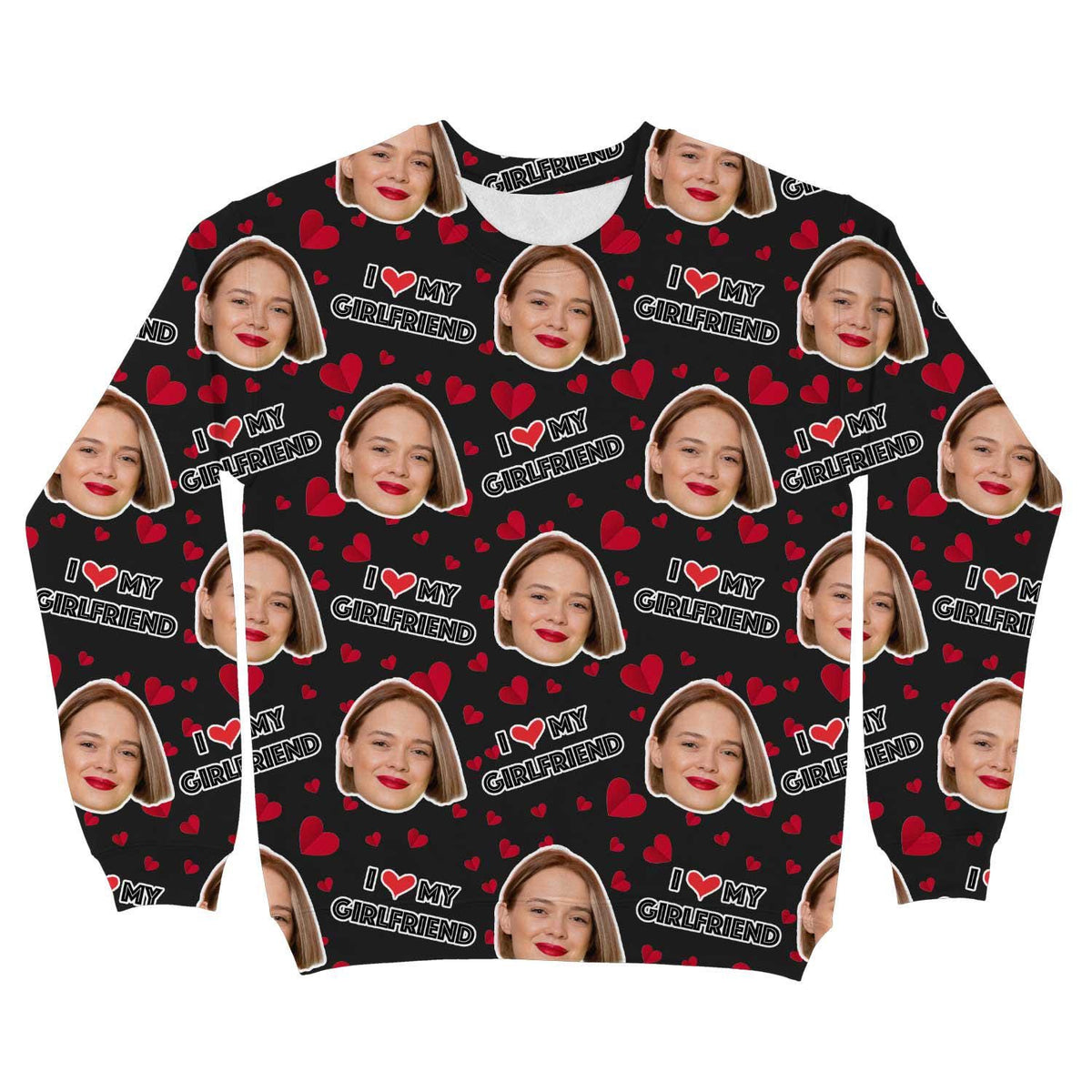 I Love My Girlfriend Personalised Sweatshirt