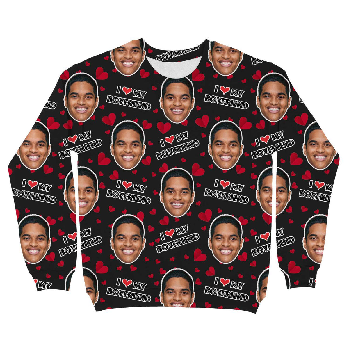 I Love My Boyfriend Personalised Sweatshirt