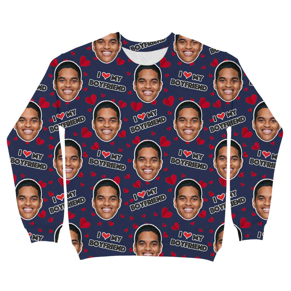 I Love My Boyfriend Personalised Sweatshirt