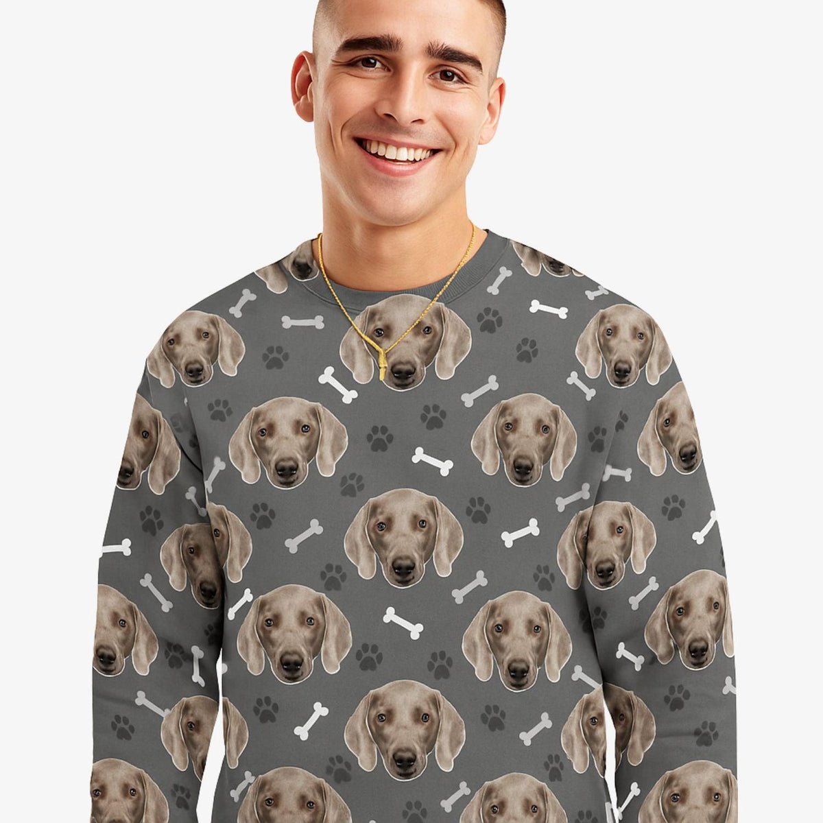 Dogs Pattern Personalised Sweatshirt