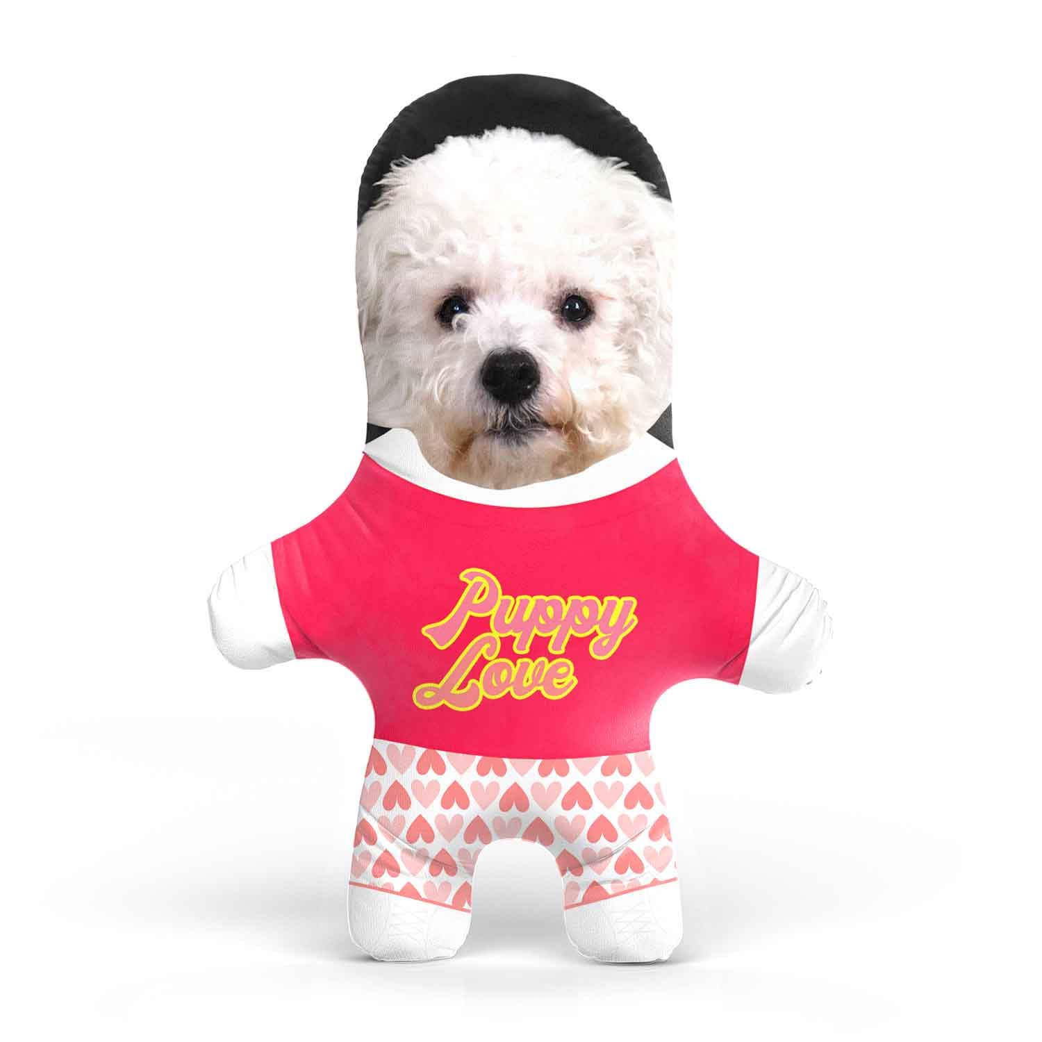 Puppy Love Personalised Dog Toy | Custom Photo Dog Toy | Funny Squeaky Dog Toy
