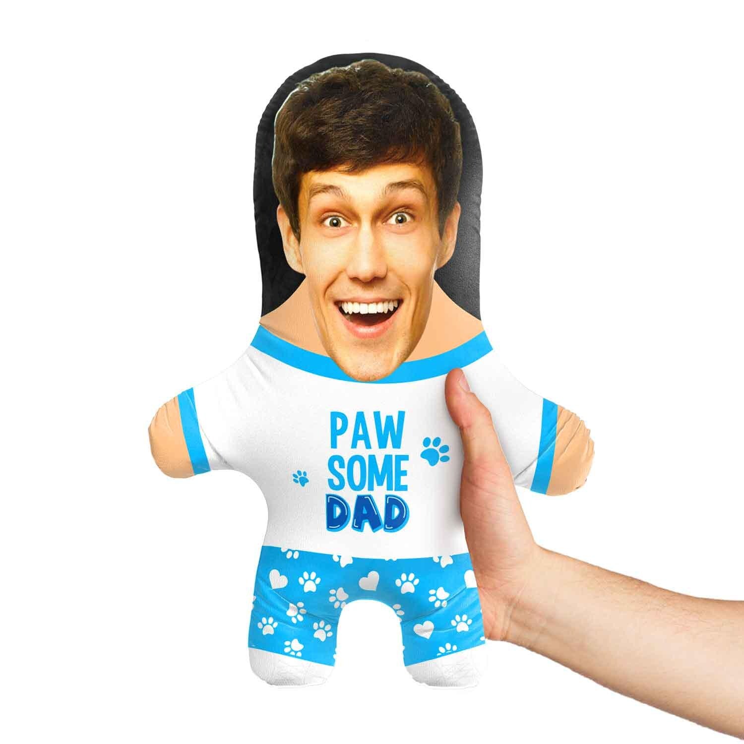 Pawsome Dad Personalised Dog Toy | Custom Photo Dog Toy | Dog Dad Gift