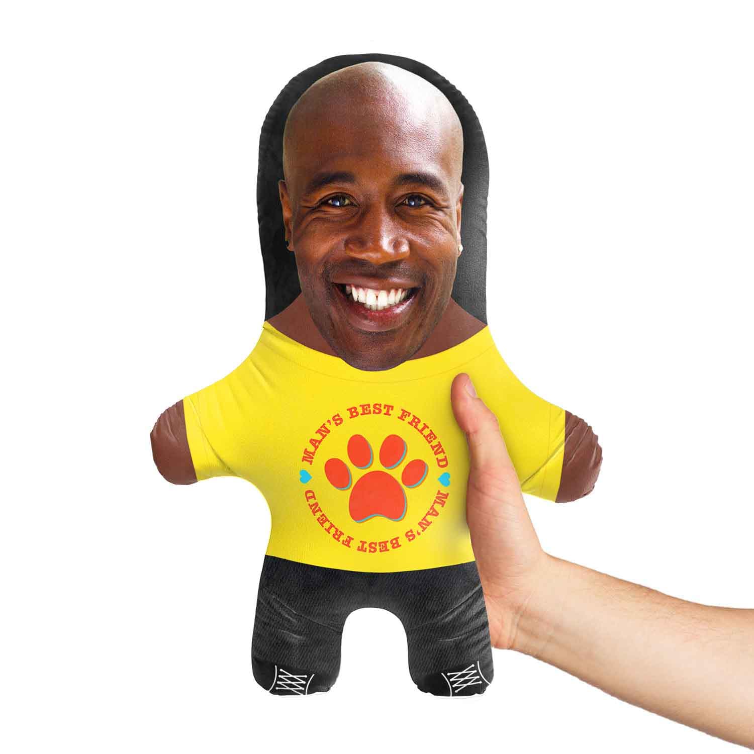 Man's Best Friend Personalised Dog Toy | Custom Photo Dog Toy | Funny Squeaky Dog Toy