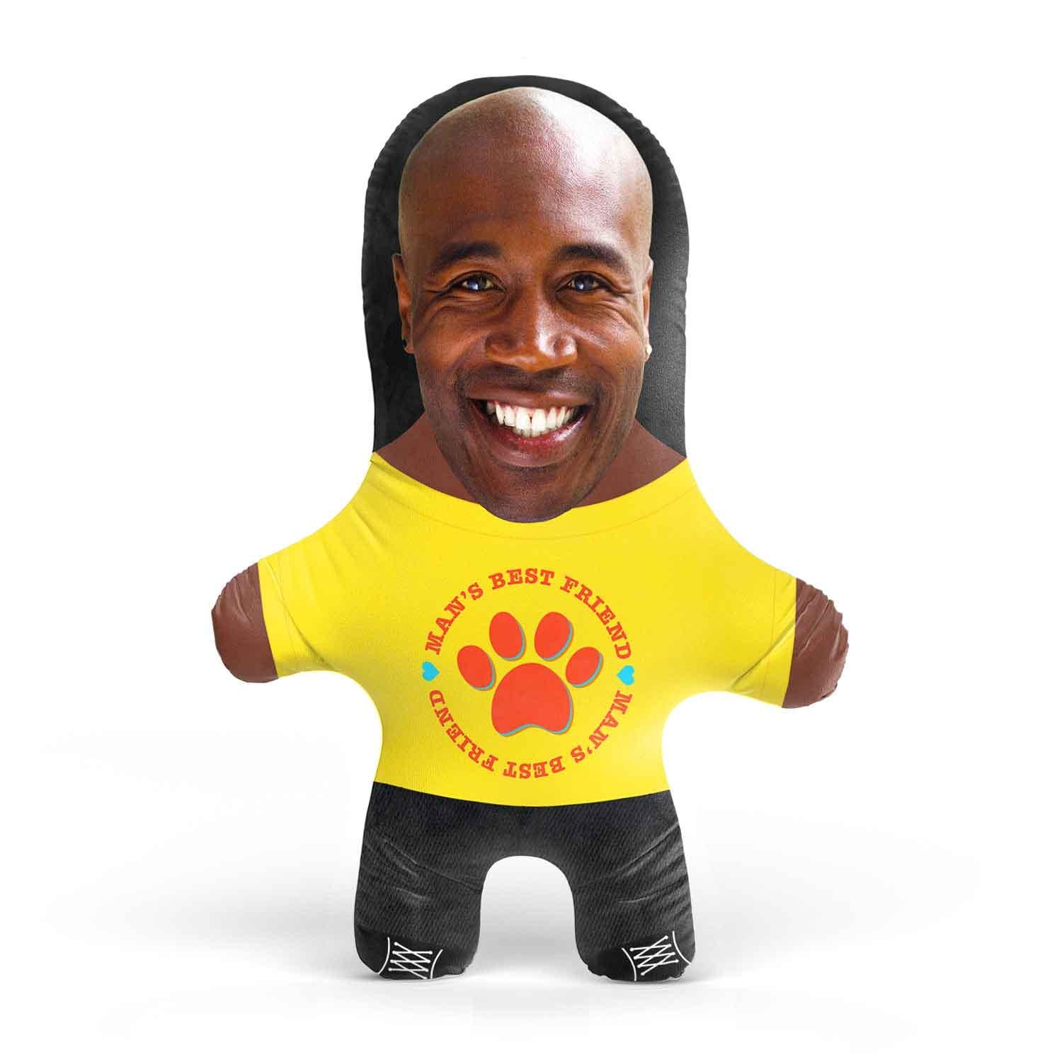 Man's Best Friend Personalised Dog Toy | Custom Photo Dog Toy | Funny Squeaky Dog Toy