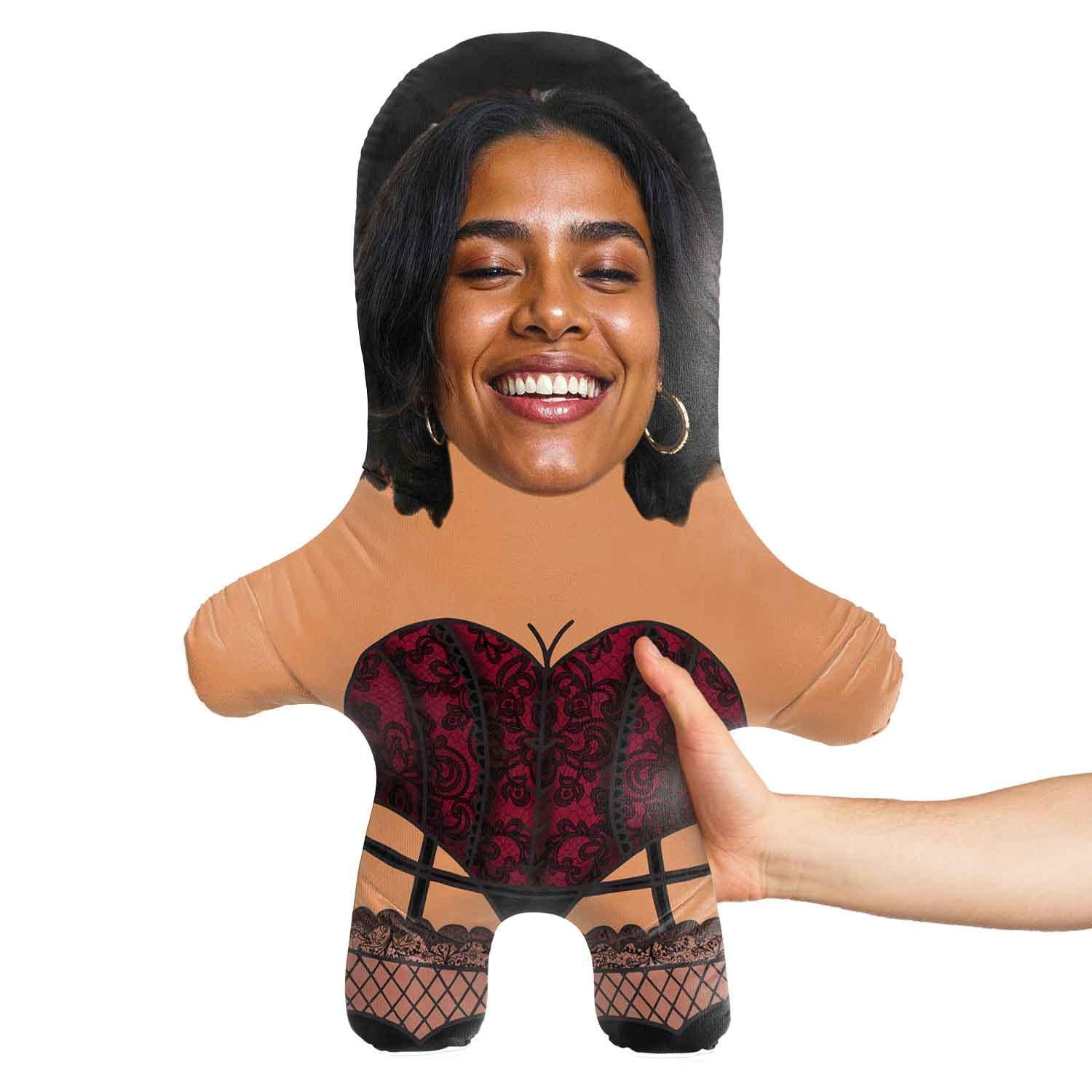 Stockings Face Pillow Personalised Teddy Bear