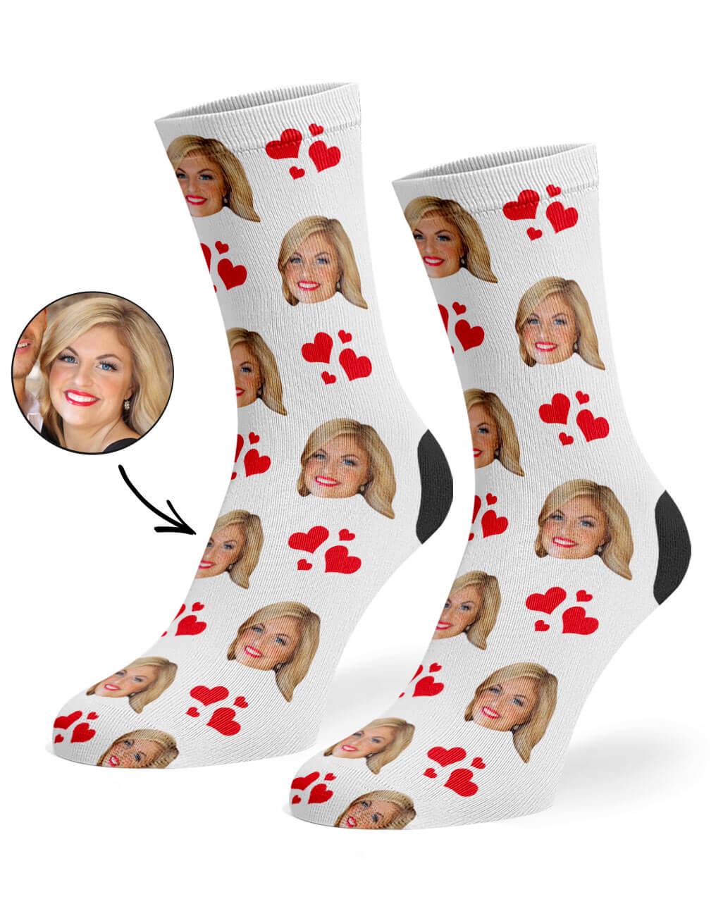 Full of Love Face Socks