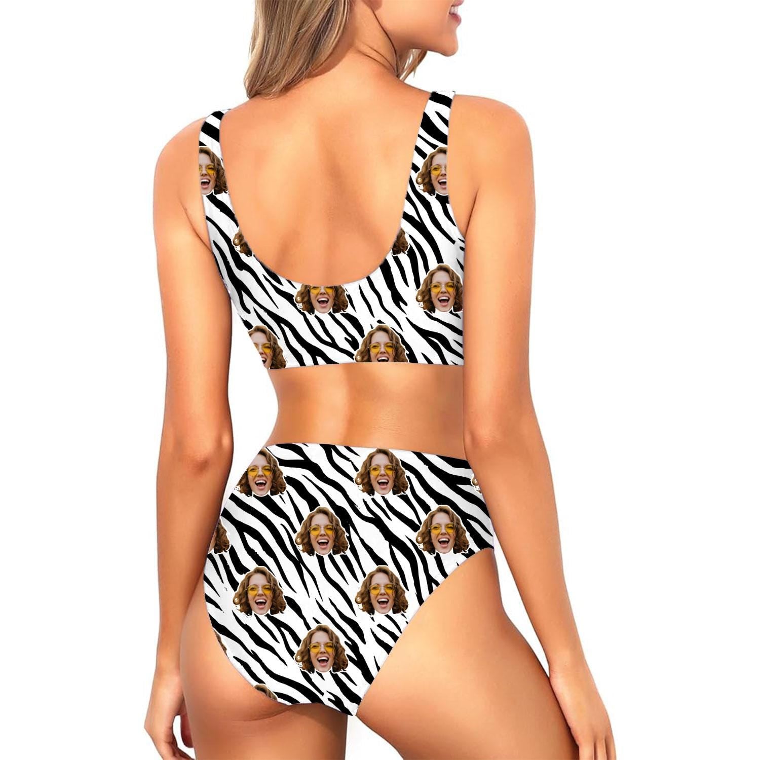 Zebra Print Custom Made Bikini Set