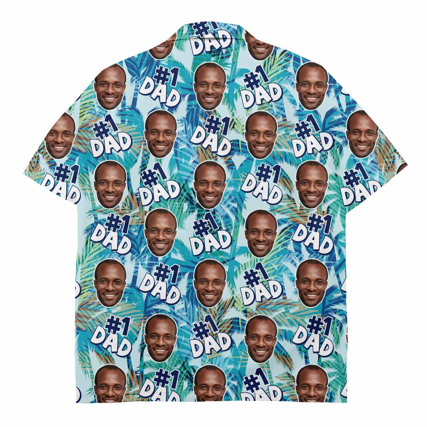 Number 1 Dad Custom Hawaiian Shirt