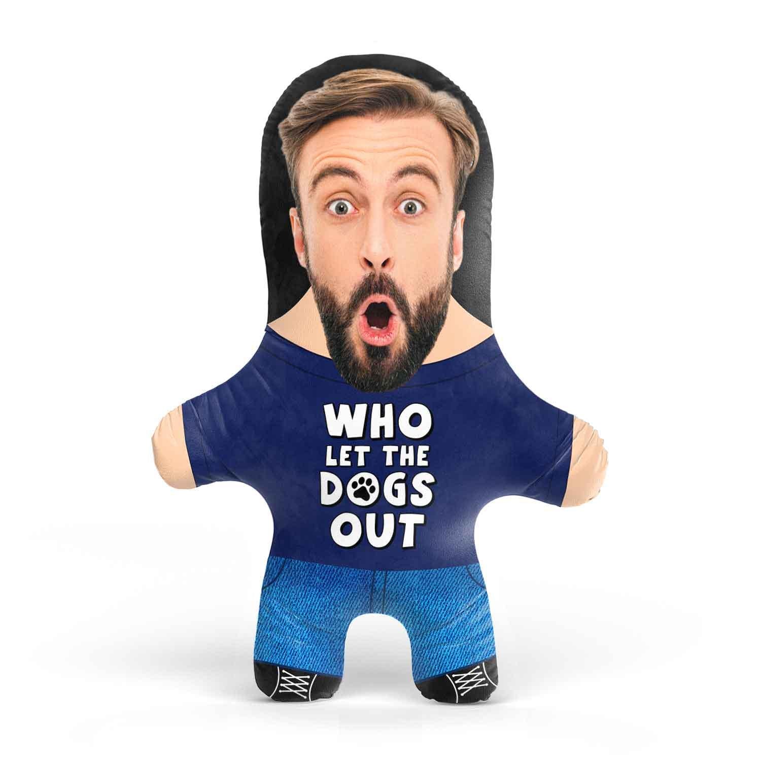Who Let The Dogs Out Personalised Dog Toy | Custom Photo Dog Toy | Funny Squeaky Dog Toy