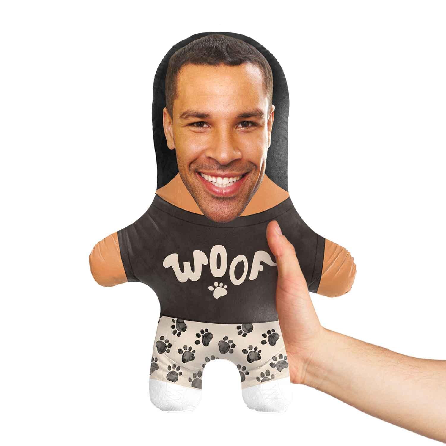 Woof Personalised Dog Toy | Custom Photo Dog Toy | Funny Squeaky Dog Toy