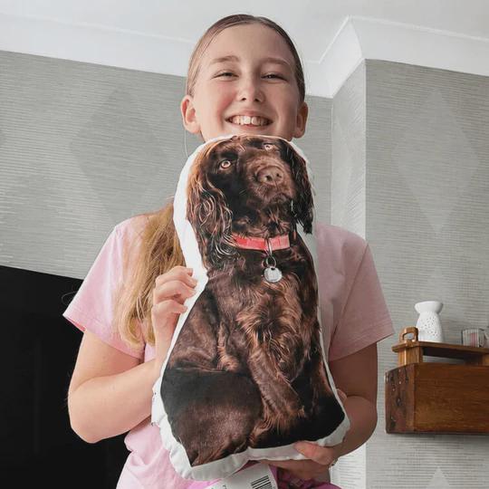 Dog Photo Pillow | Personalised Dog Pillow | Custom Pet Shaped Cushion