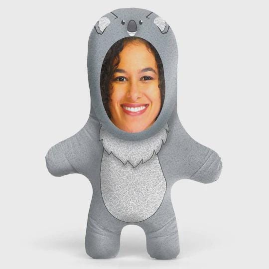 Personalised Koala Teddy Bear | Custom Photo Koala Pillow | Koala Lover Gift
