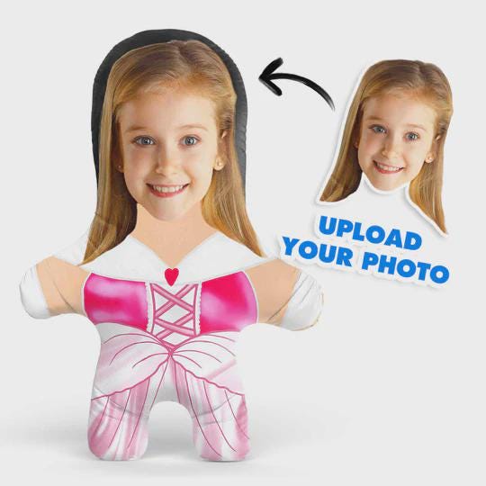 Princess Face Pillow Personalised Teddy Bear