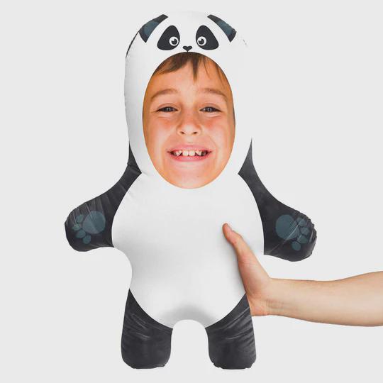 Personalised Panda Teddy Bear | Custom Photo Panda Pillow | Panda Lover Gift