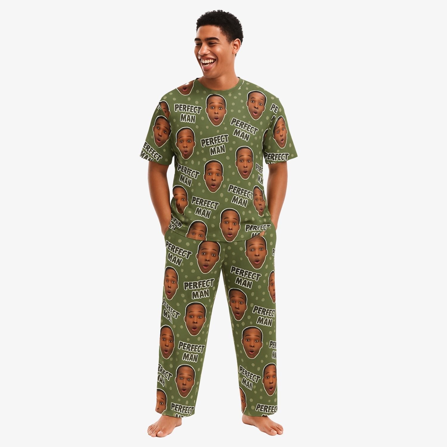 Men's Perfect Man Personalised PJs