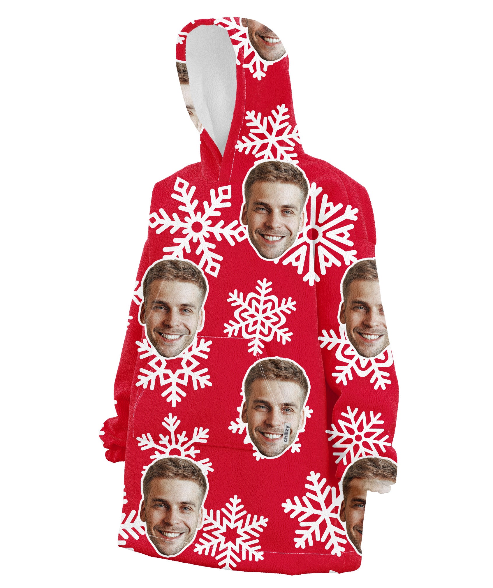 Xmas Snowflake Chillzy Hoodie Blanket