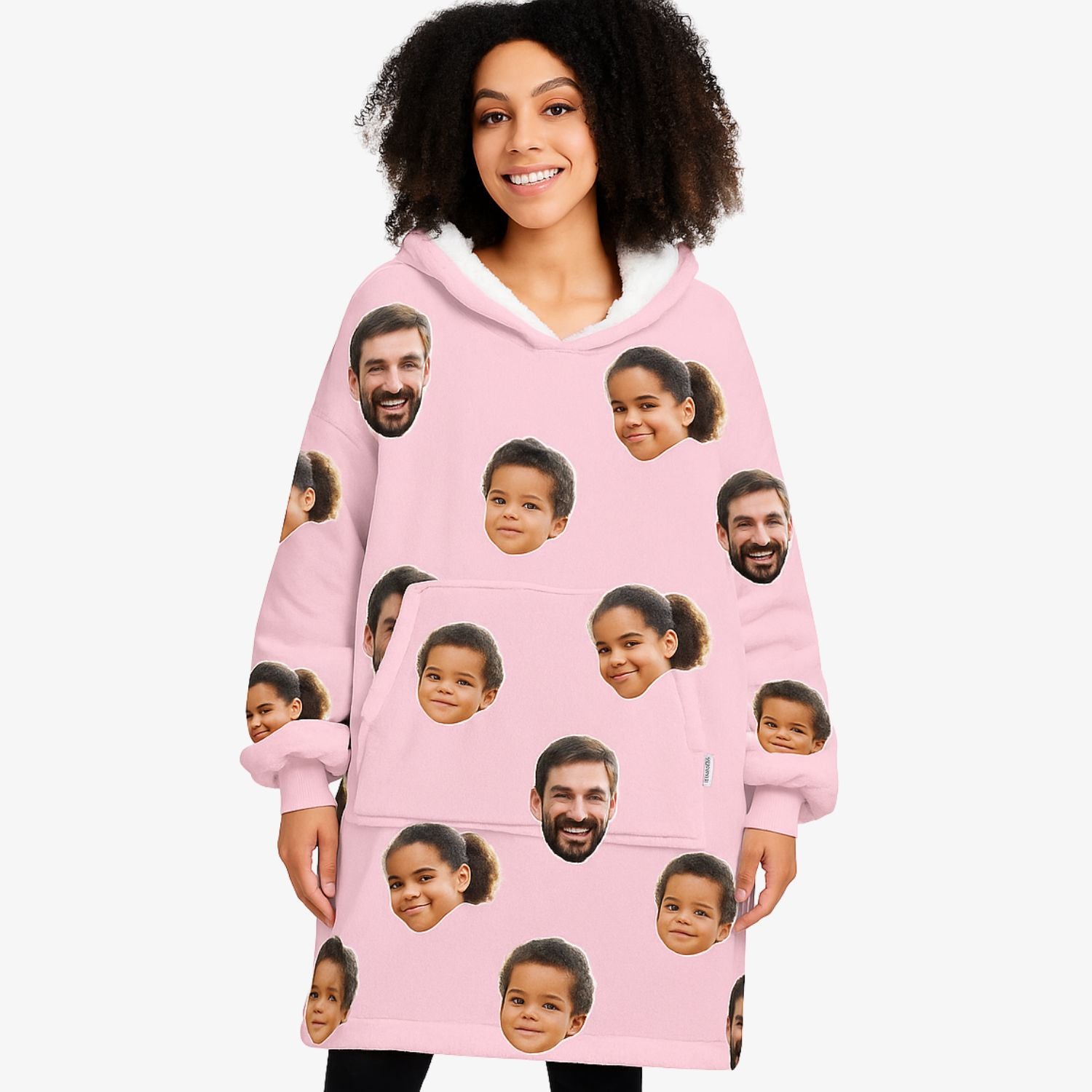 Family Face Chillzy Hoodie Blanket