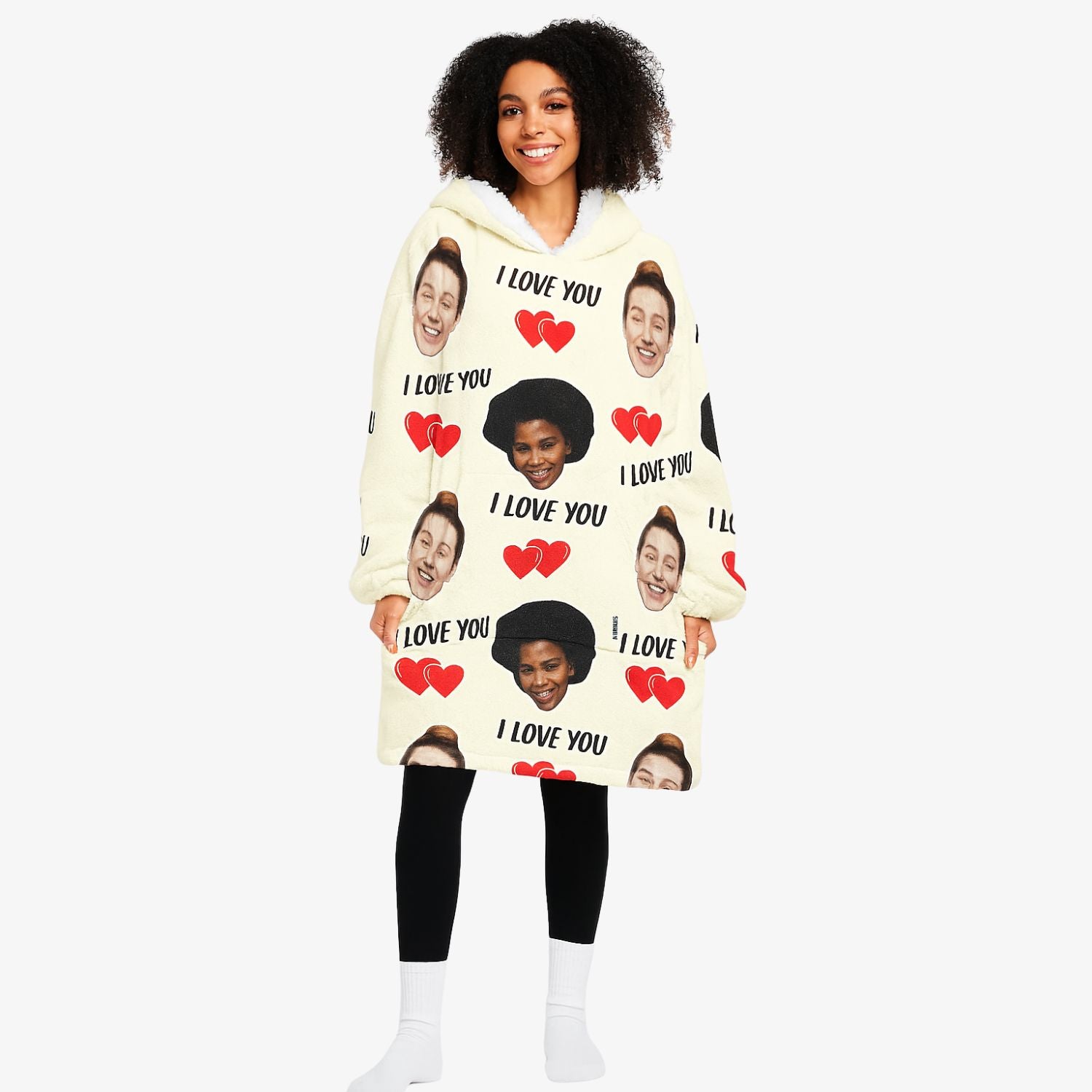 I Love You Chillzy Hoodie Blanket
