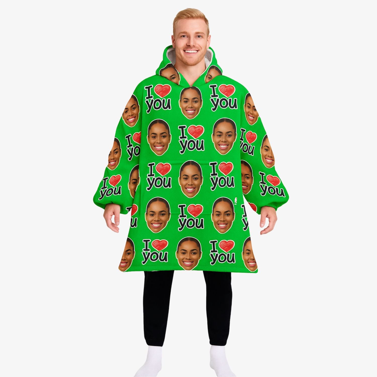 I Heart You Chillzy Hoodie Blanket
