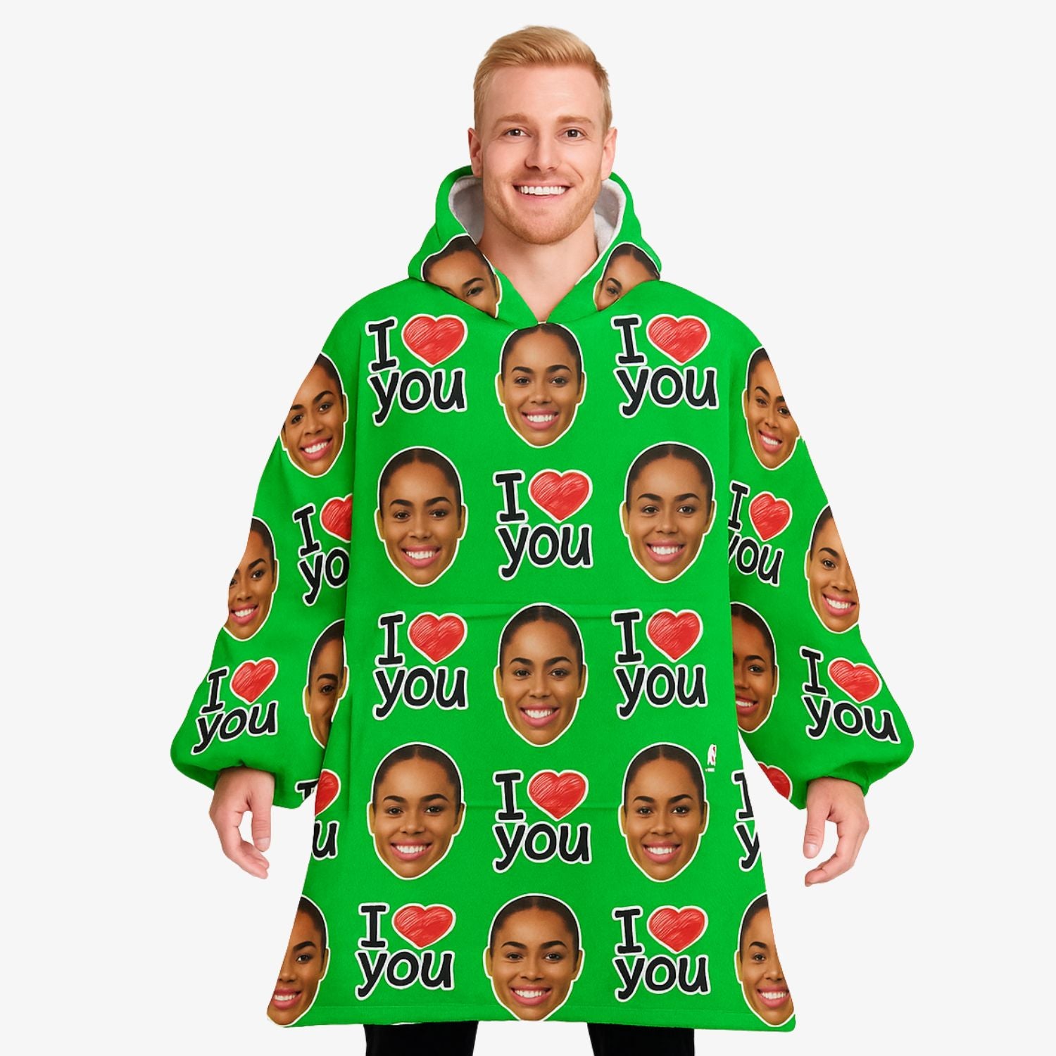 I Heart You Chillzy Hoodie Blanket
