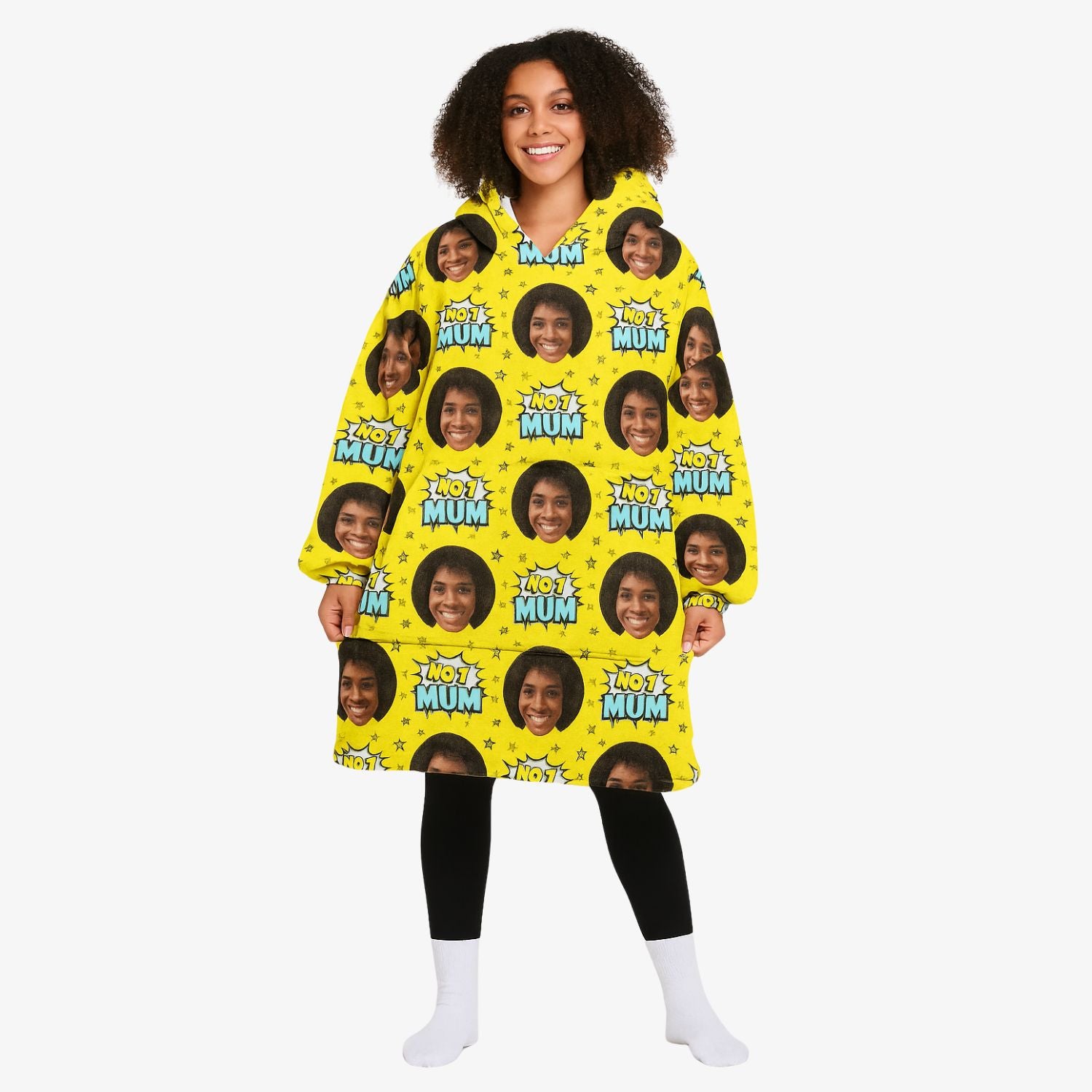 Number 1 Mum Chillzy Hoodie Blanket