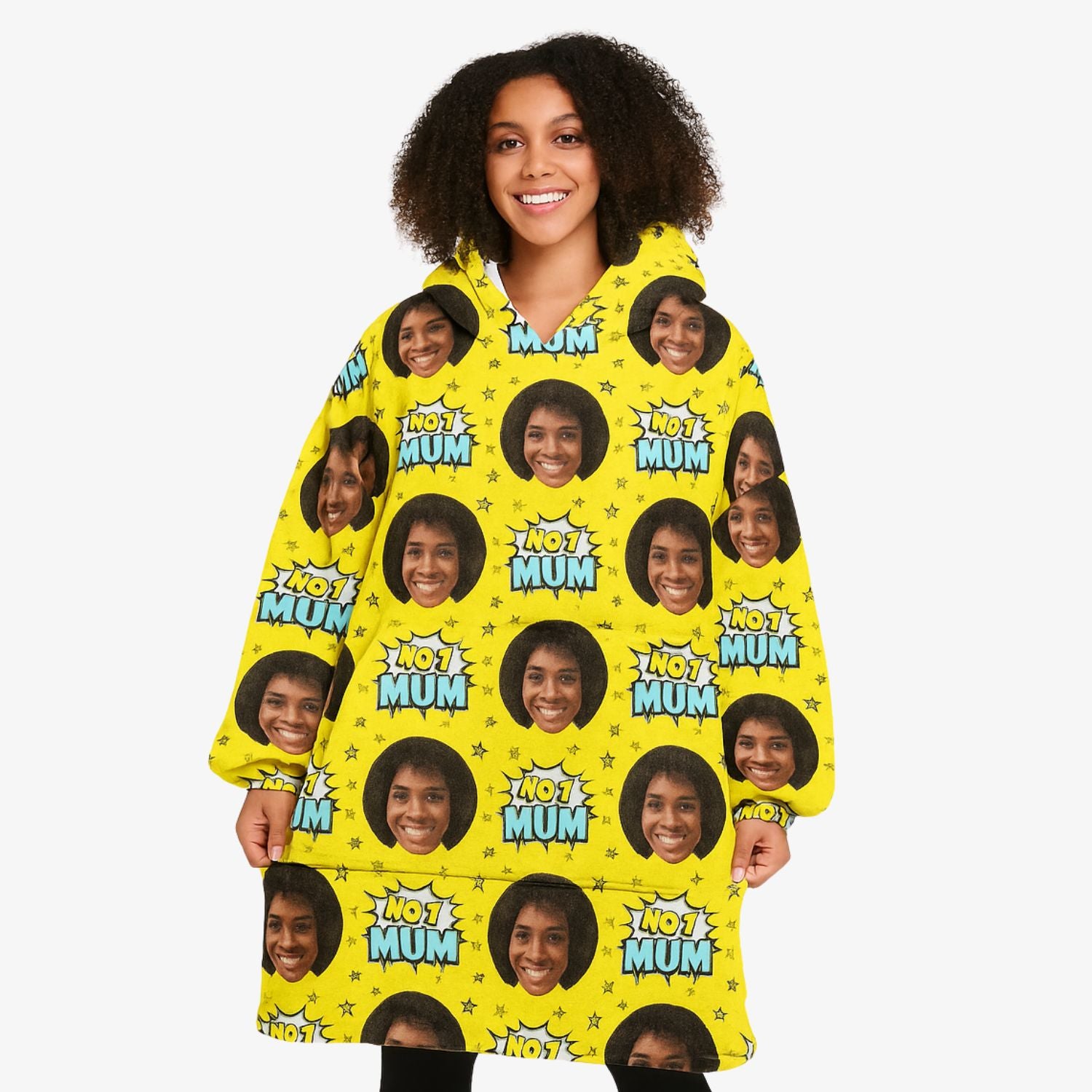 Number 1 Mum Chillzy Hoodie Blanket