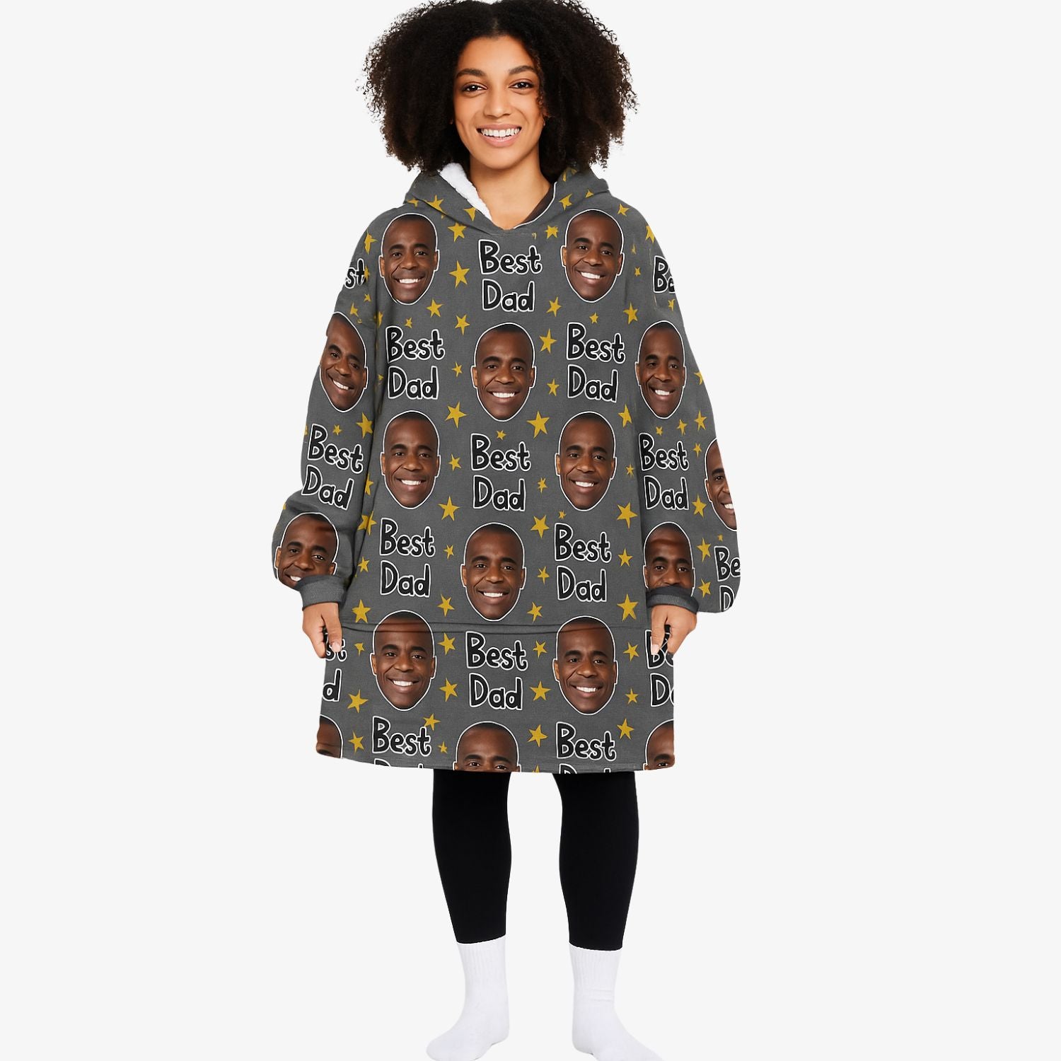 Best Dad Chillzy Hoodie Blanket