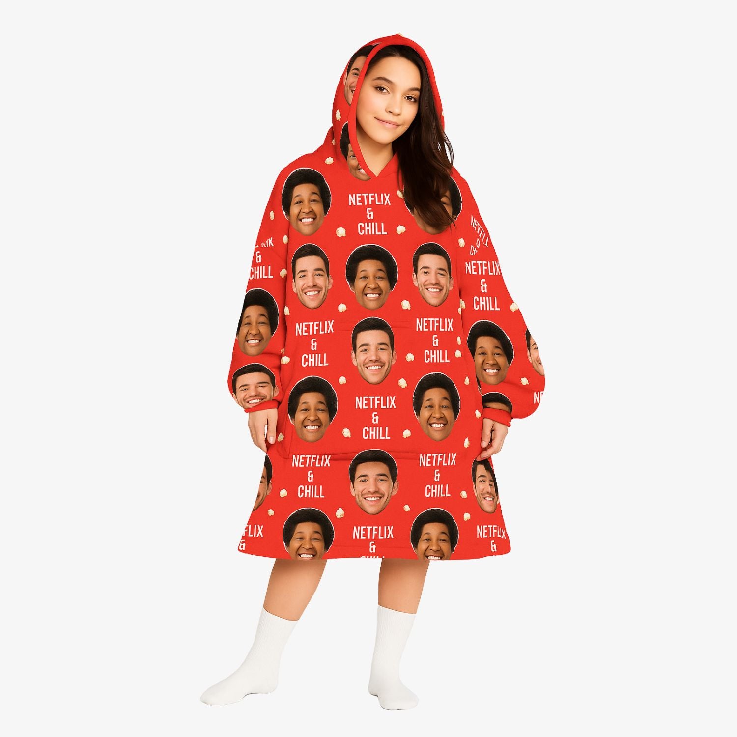 Netflix & Chill Chillzy Hoodie Blanket