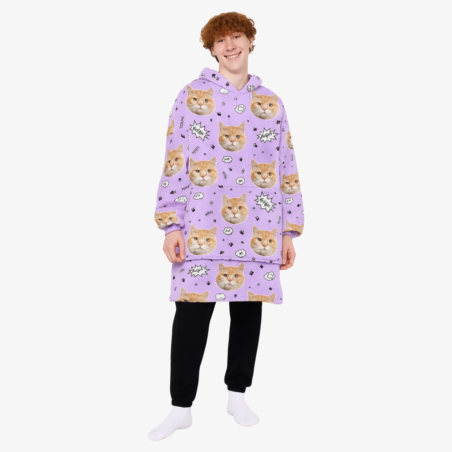 Your Cat Meow Chillzy Hoodie Blanket
