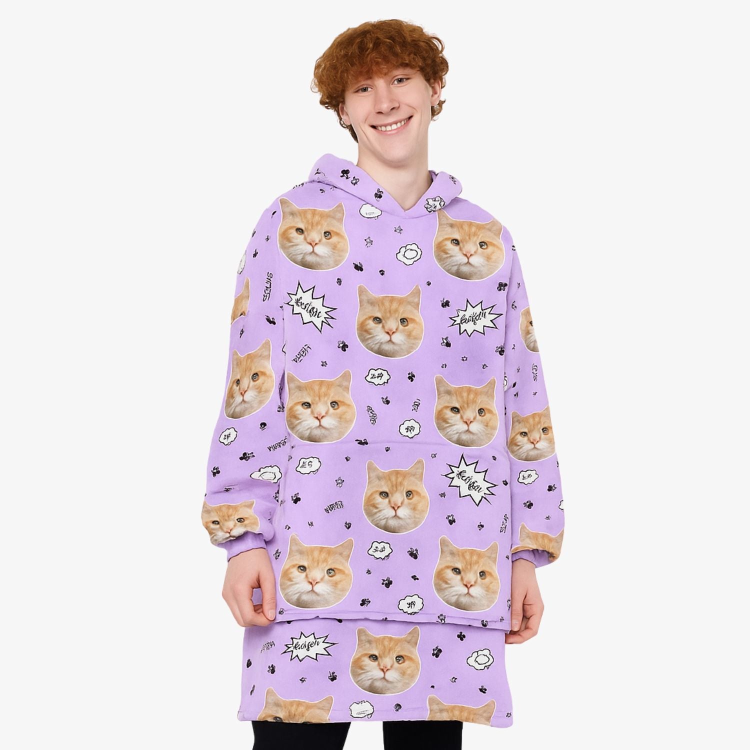 Your Cat Meow Chillzy Hoodie Blanket