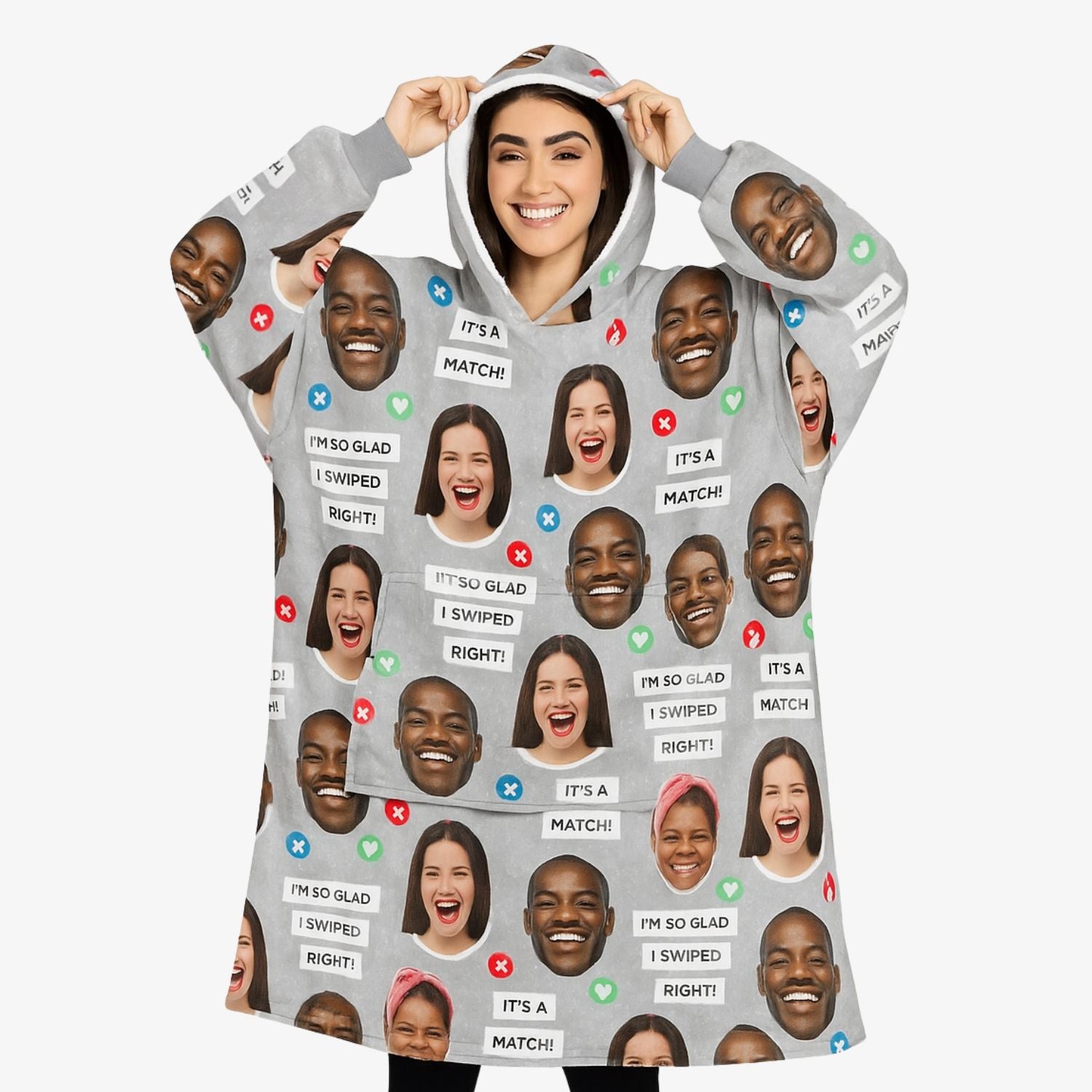 It's a Match Chillzy Hoodie Blanket
