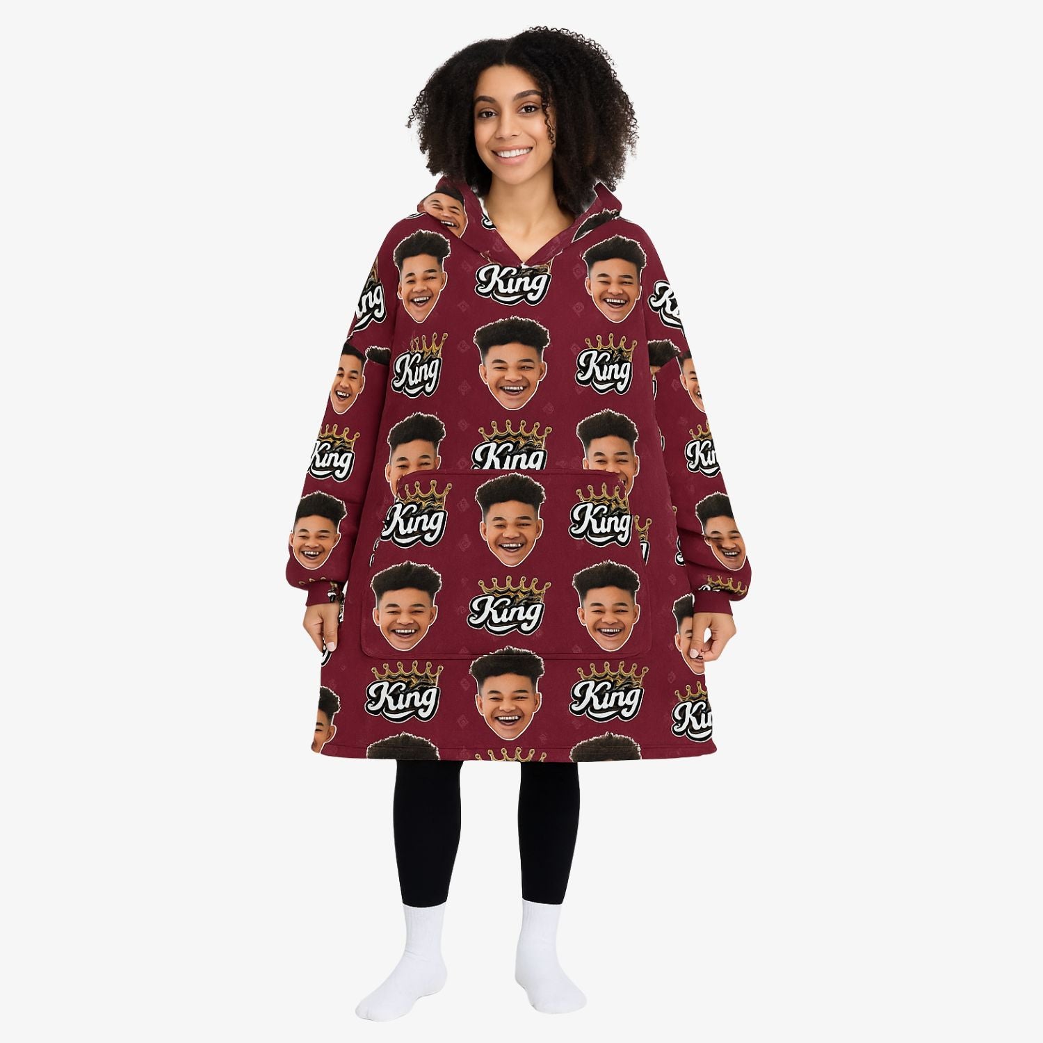 The King Chillzy Hoodie Blanket