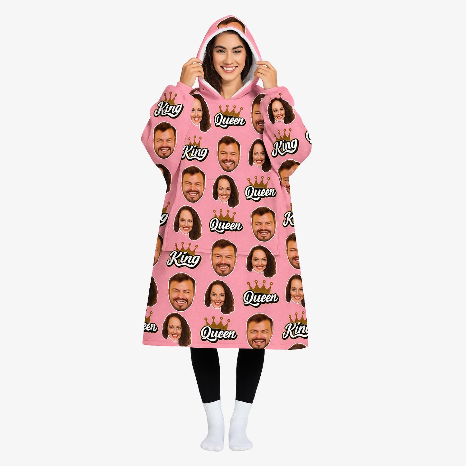 King & Queen Chillzy Hoodie Blanket
