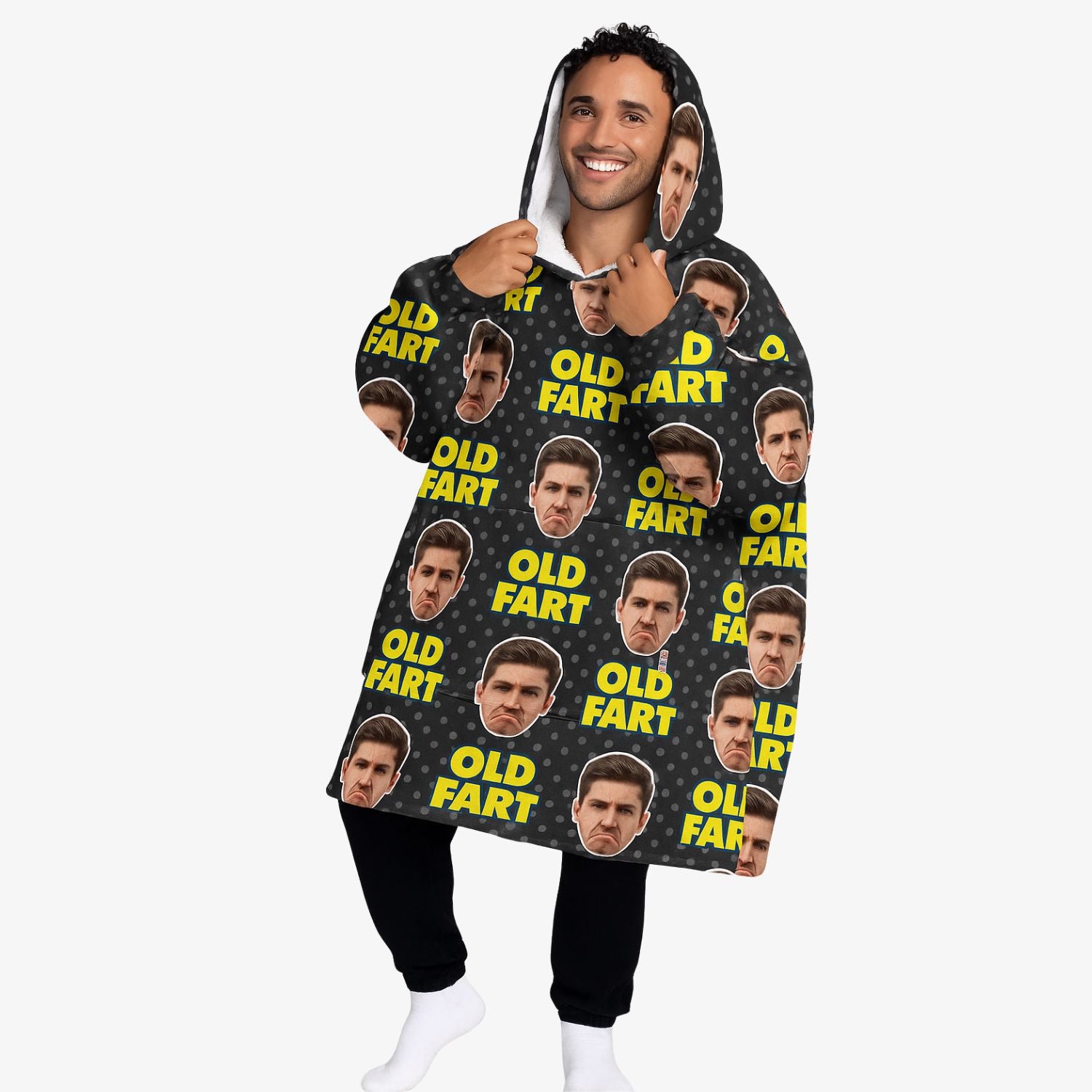 Old Fart Chillzy Hoodie Blanket
