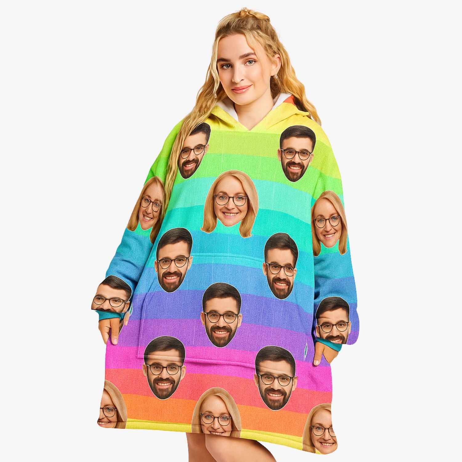 Rainbow Chillzy Hoodie Blanket
