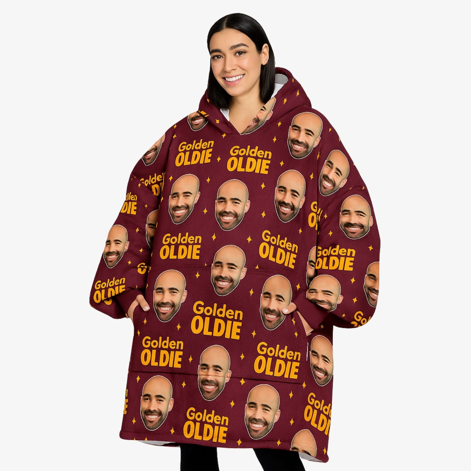 Golden Oldie Hoodie Blanket