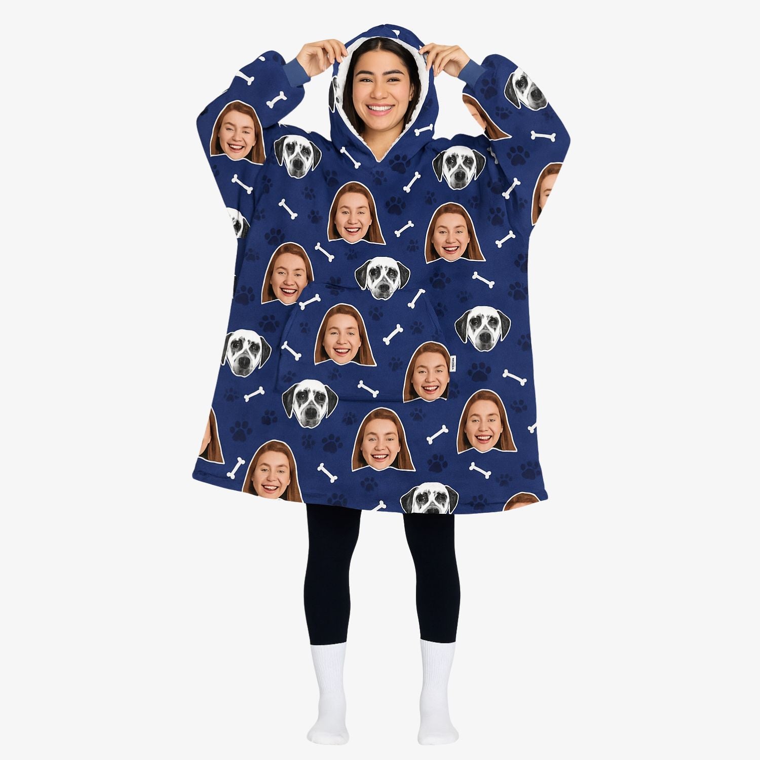 Dog & Owner Hoodie Blanket