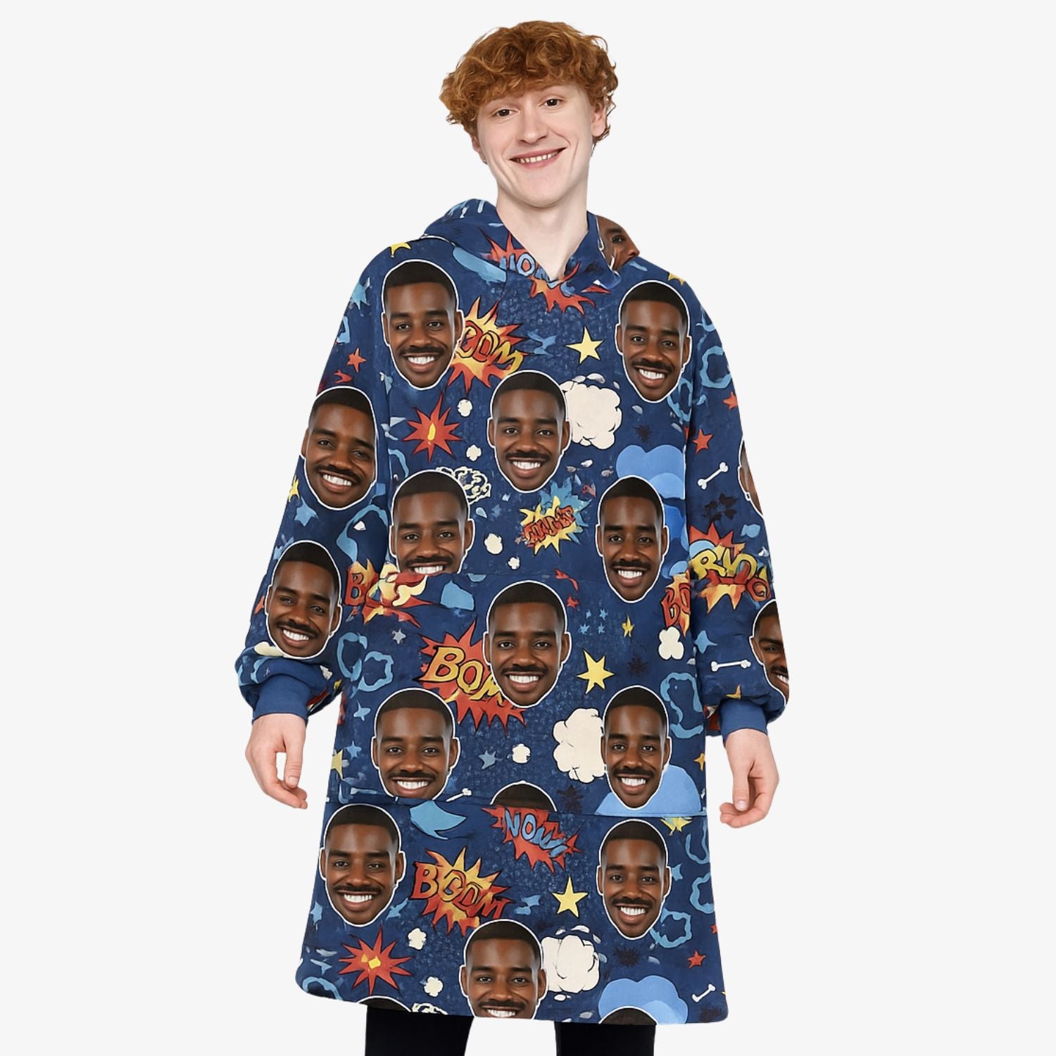 Your Face Comic Hoodie Blanket