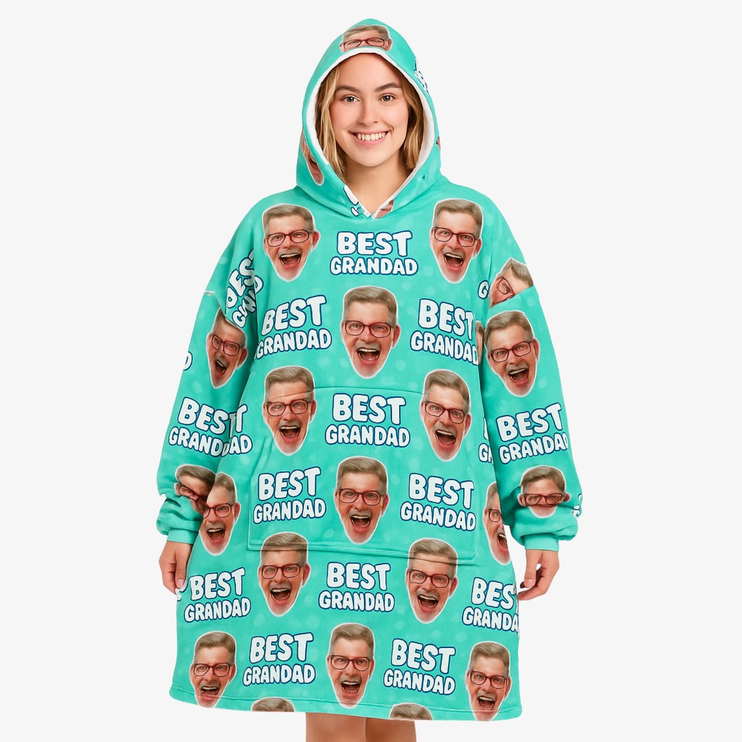 Best Grandad Hoodie Blanket