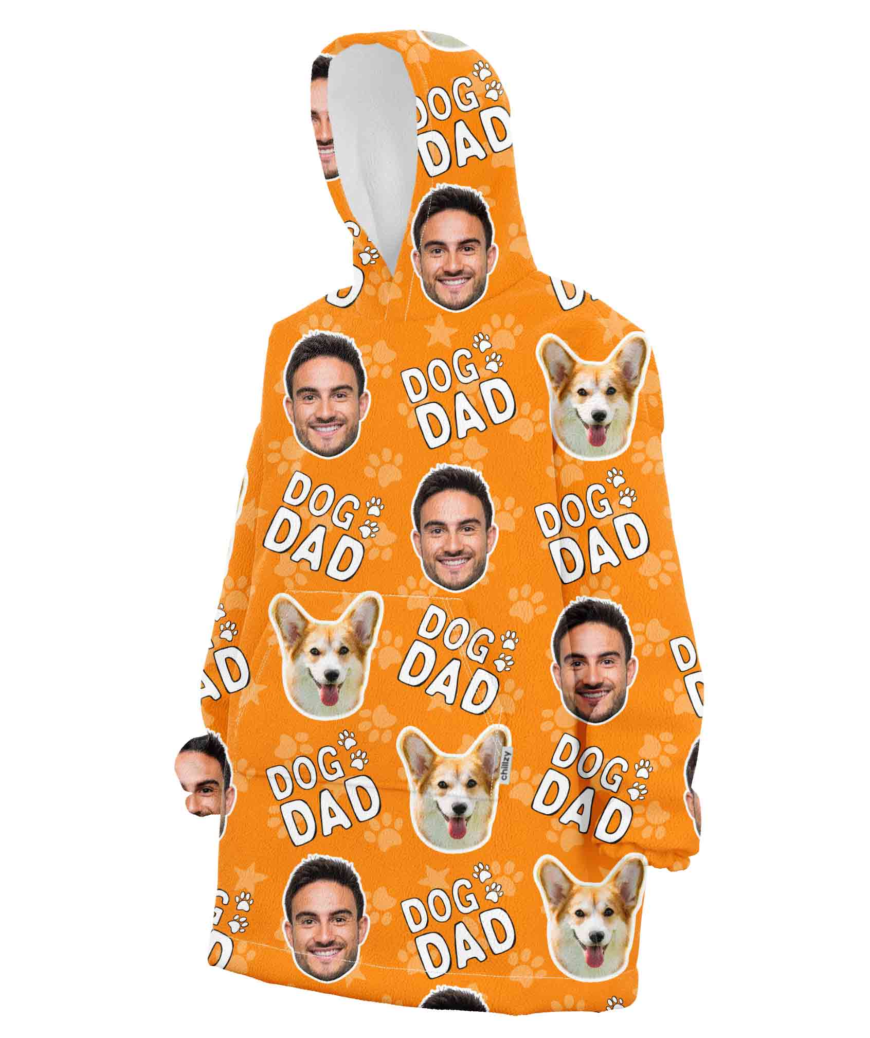 Dog Dad Chillzy Hoodie Blanket