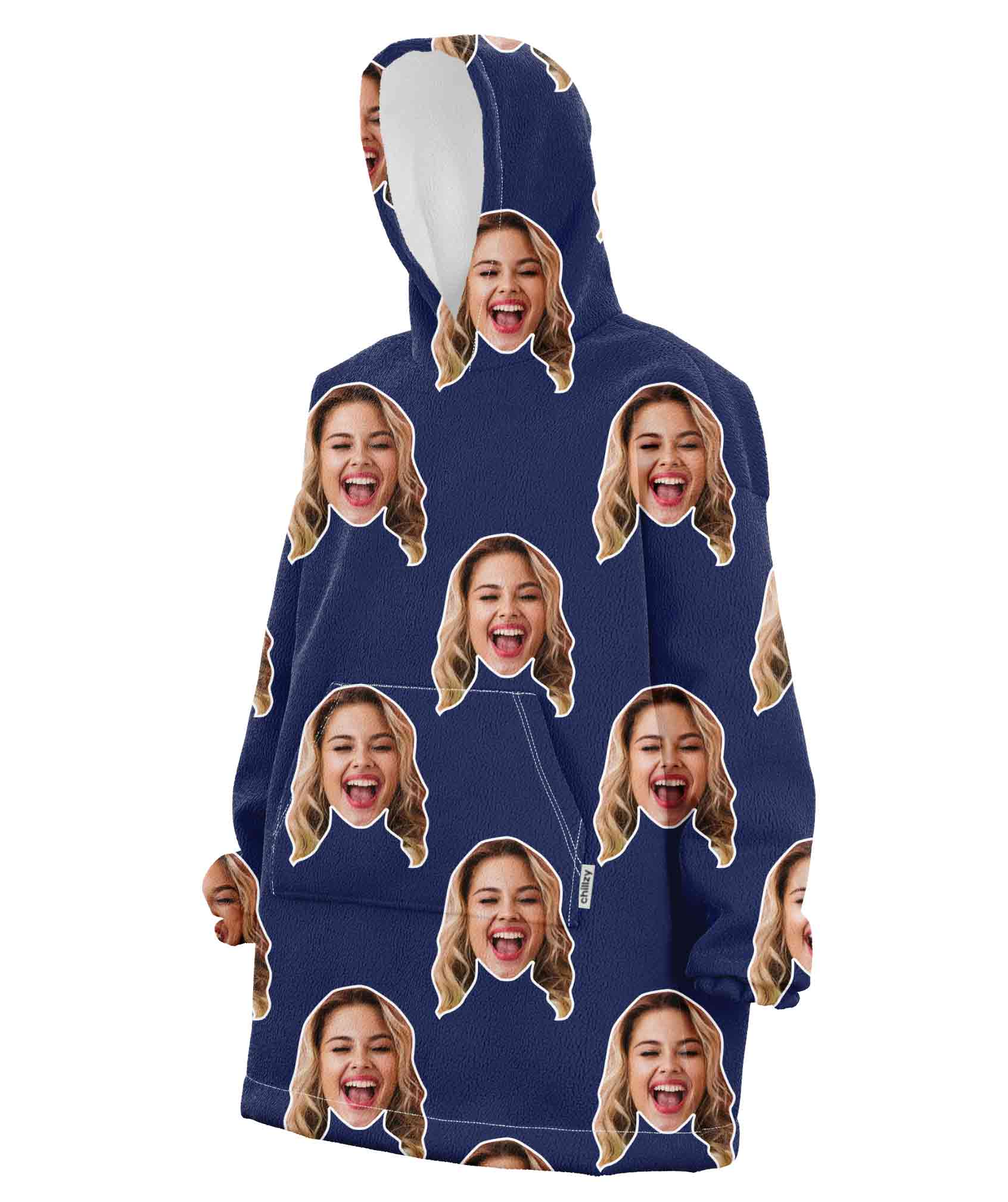 Your Face Chillzy Hoodie Blanket