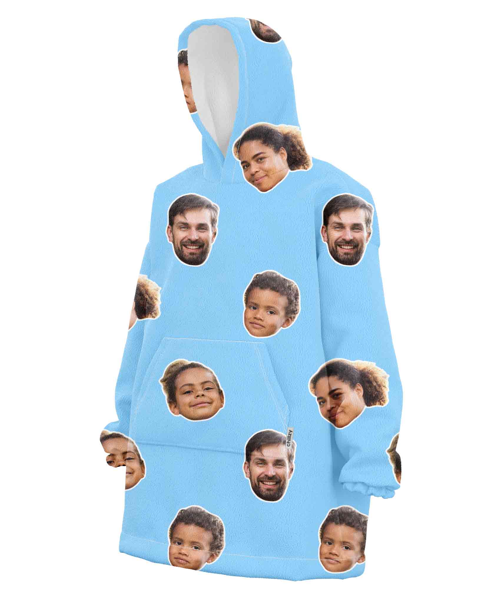 Family Face Chillzy Hoodie Blanket