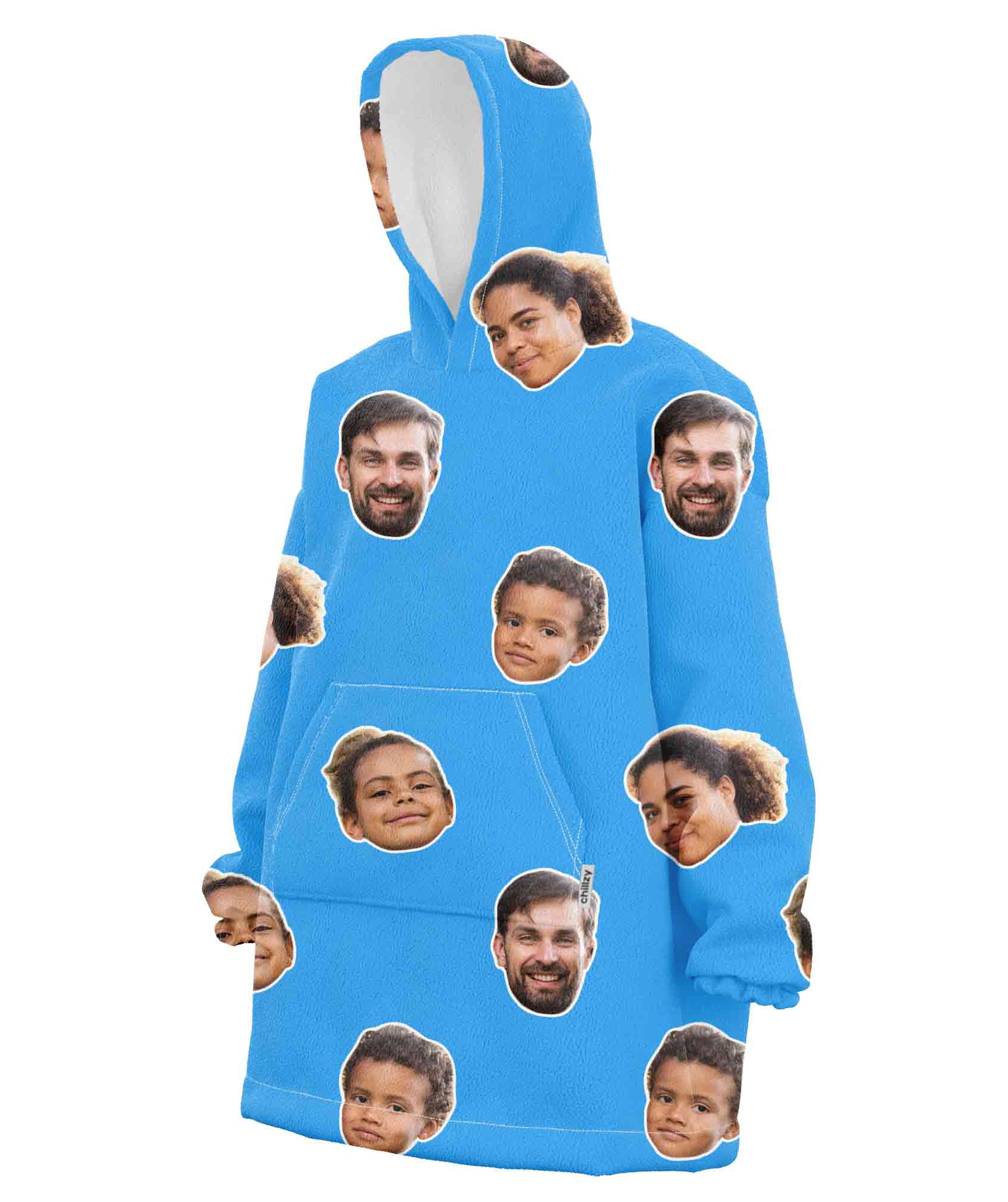 Family Face Chillzy Hoodie Blanket