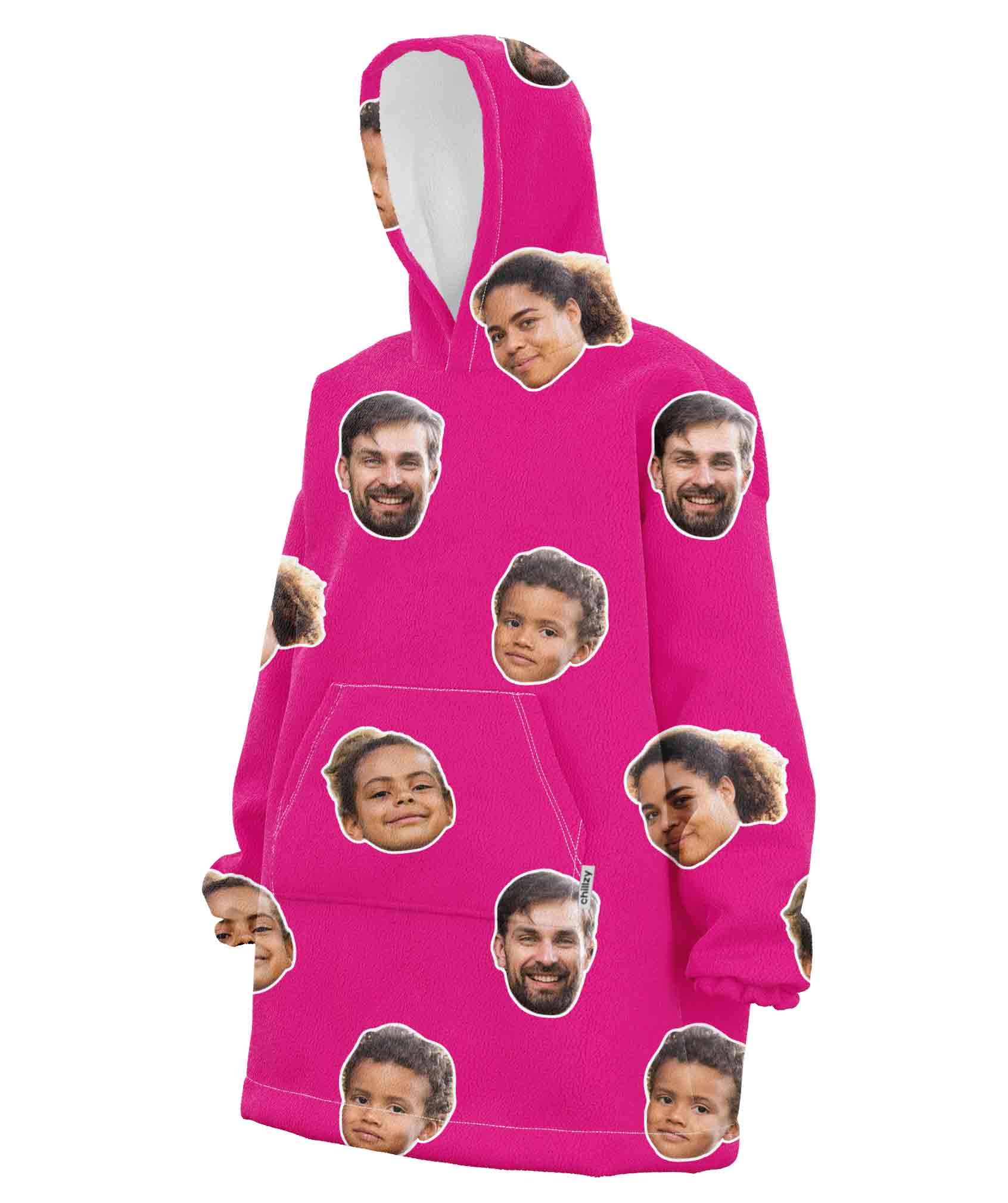Family Face Chillzy Hoodie Blanket